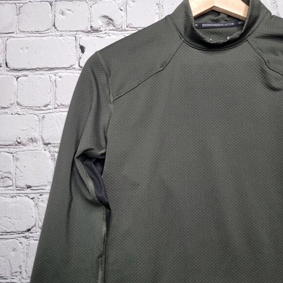 Under Armour Green Coldgear Reactor Fitted LongSleeve Top Size S - Picture 4 of 13